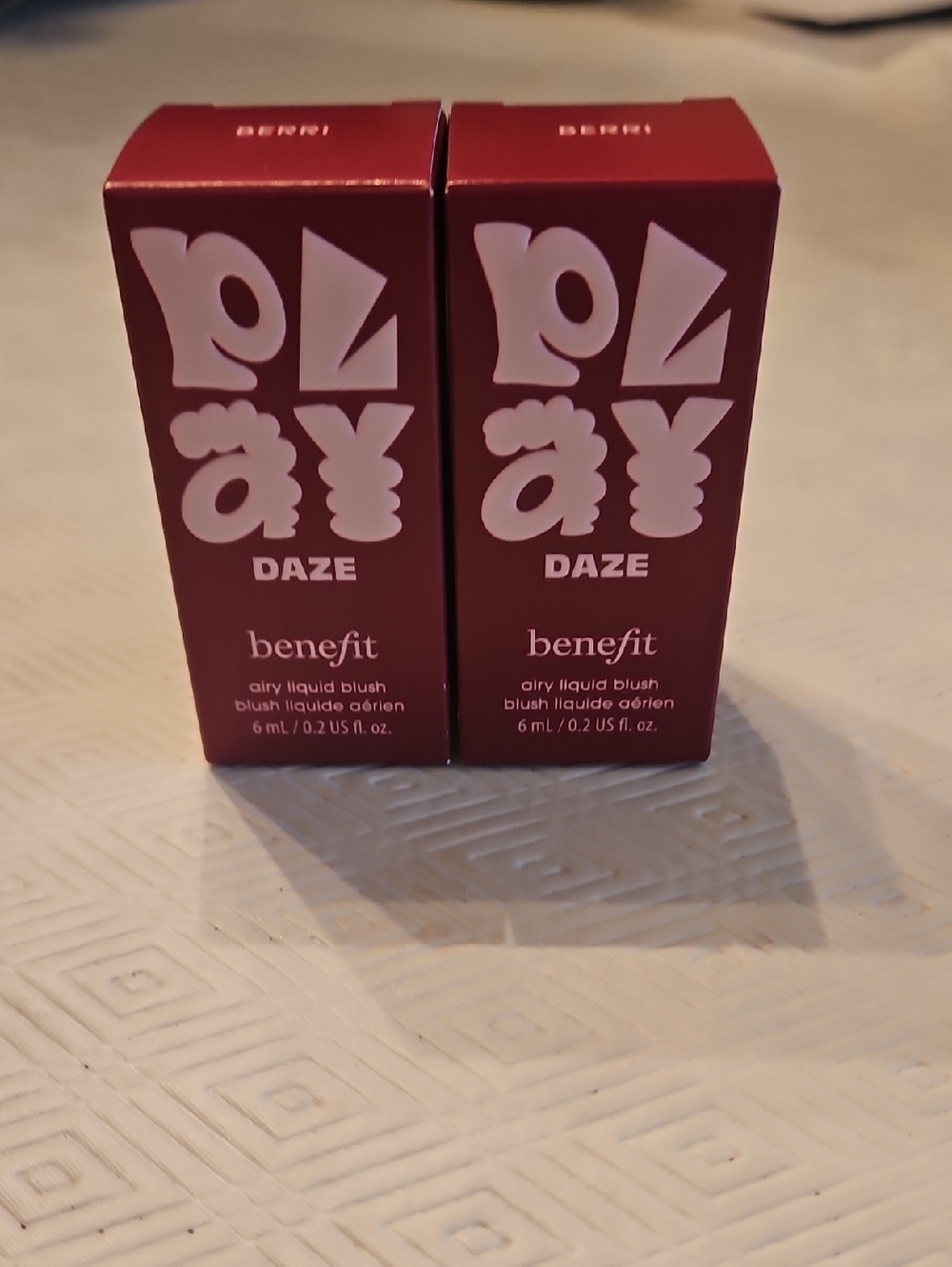 Benefit Play Daze Airy Liquid Blush - Berri x 2